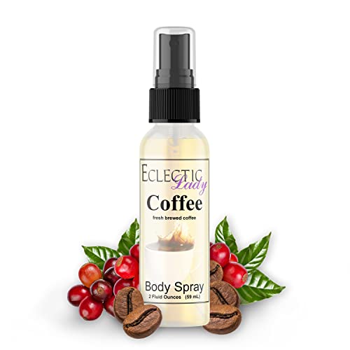 Eclectic Lady Coffee Body Mist - Hydrating, Double Strength Fragrance - 2 oz Handcrafted in USA