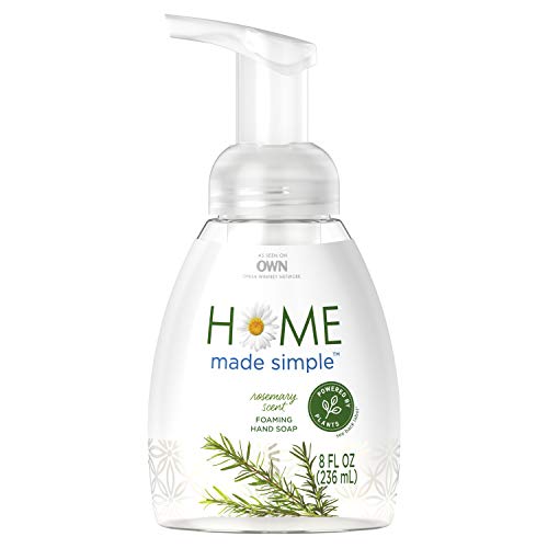 Home Made Simple Foaming Hand Soap - Plant-Based Clean, Rosemary Scent - 8 Fl Oz, Pack of 6