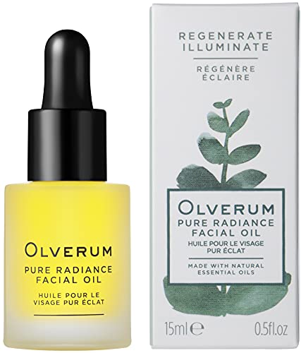 OLVERUM Natural Pure Radiance Facial Oil - Hydrates, Firms, Vegan, 0.5 fl oz | 15 mL