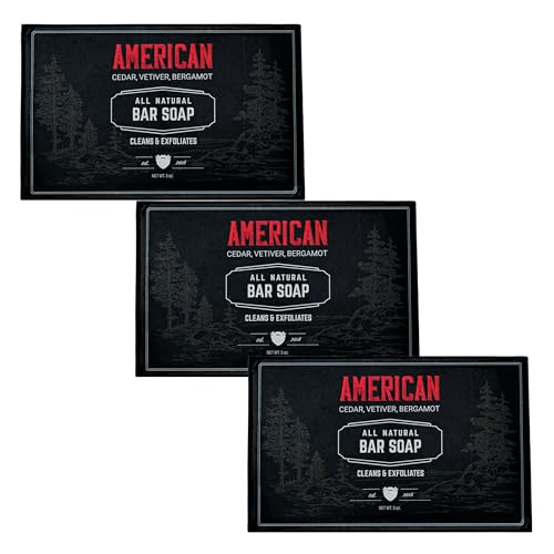 Live Bearded Bar Soap for Men - Exfoliating & Moisturizing, All-Natural Ingredients - 3-Pack