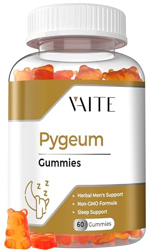 Pygeum Supplement Gummies - Bladder Comfort, Sleep Support, Vegan, Sugar-Free - 60 Chews