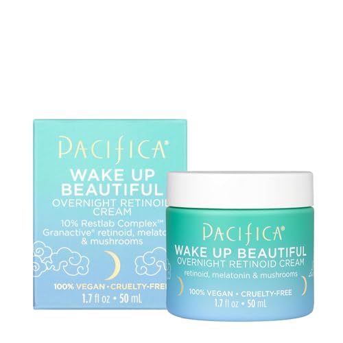 Pacifica Moisturizer - Hydrating Overnight Retinoid Cream with Mushroom Extract - 1.7oz