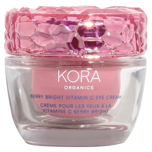 KORA Organics Eye Cream - Hydrate & Firm with Vitamin C, Certified Organic, Refillable - 0.50 fl oz