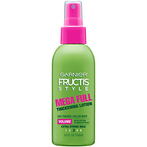 Garnier Fructis Mega Full Thickening Lotion - Adds Volume, Cotton Flower Extract - 5 Oz