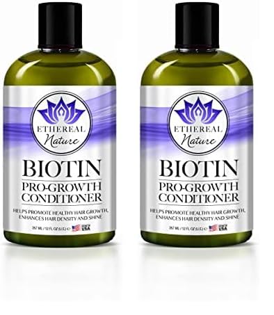 Ethereal Nature Biotin Pro-Growth Conditioner - Strengthens & Promotes Healthy Hair Growth - 12oz