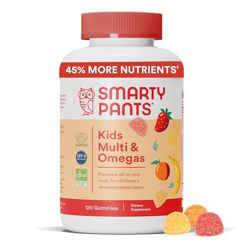 SmartyPants Kids Multivitamin Gummies - Immune Support, 16 Essential Nutrients, 120 Count