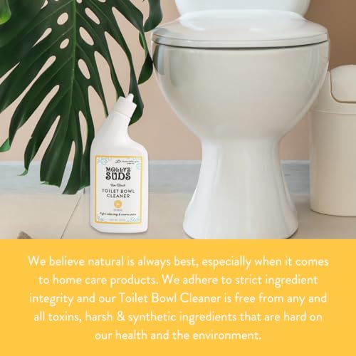 Molly's Suds Toilet Bowl Cleaner - Removes Stains, Deodorizes, Plant-Based, Citrus Scent - 23 Fl Oz