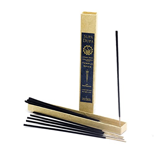 Utama Spice Temple Incense Holder - 100% Natural, Handcrafted, Vegan - 20 Sticks