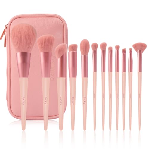 Banidy Makeup Brush Set - Soft Vegan Bristles, Cruelty-Free, Complete Kit with Storage Bag