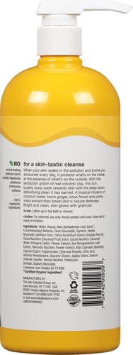 Alba Botanica Body Wash - Detoxifies with Volcanic Clay, Plant-Based Ingredients - 32oz