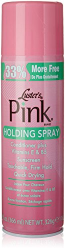 Luster's Pink Hair Spray - Strong Hold for Relaxed & Natural Styles - 11.5 oz