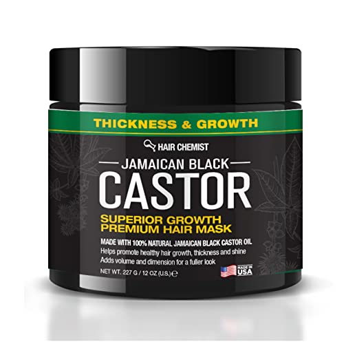 Hair Chemist Jamaican Black Castor Hair Mask - Promotes Growth & Thickness, 12 oz