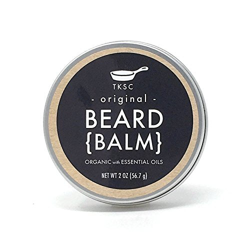 Beard Balm - Original Scent for Healthy Facial Hair, All Natural Ingredients - 2 oz Tin