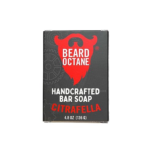 Beard Octane Citrafella Bar Soap - Cleans & Moisturizes with Shea Butter - 4.8oz