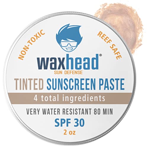 Waxhead Kids Sunscreen - EWG 1 Rated, Waterproof Zinc Oxide Formula, Travel Size - 4oz