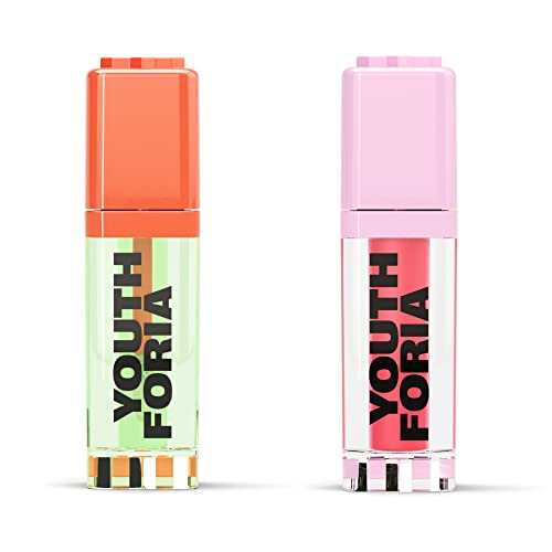 Youthforia BYO Blush 2-Pack - Color-Changing & Tinted Oils, Hydrating, Vegan - Buildable Formula