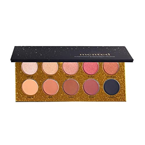 Mented Cosmetics Everynight Eyeshadow Palette - Paraben-Free, Vegan, 10 Versatile Shades