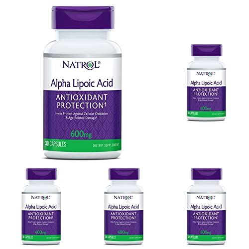 Natrol Alpha Lipoic Acid 600mg - Antioxidant Support for Energy & Cell Rejuvenation - 30ct