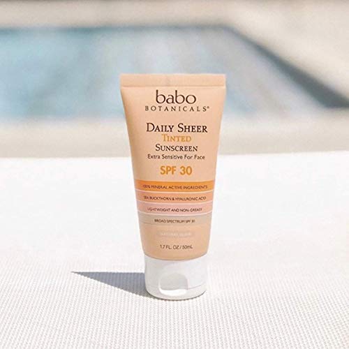 Babo Botanicals Mineral Tinted Sunscreen SPF30 - Lightweight, Fragrance-Free, Nourishing - 3oz