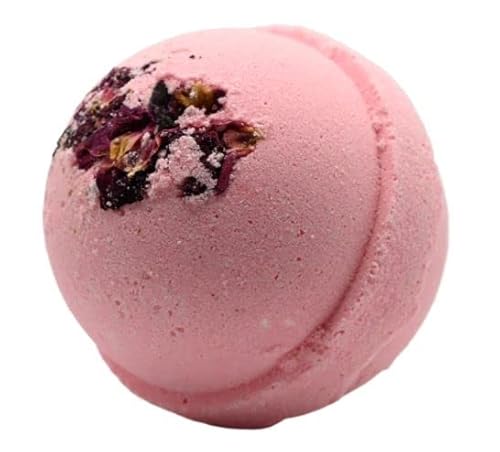 Marbela Cosmetics Bath Bomb - Moisturizing Rose Petals & Sweet Almond Oil - 5 oz