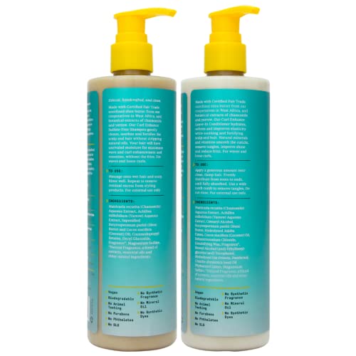 Alaffia Beautiful Curls Shampoo & Leave-In Conditioner - Hydrates & Fortifies - 12oz Each