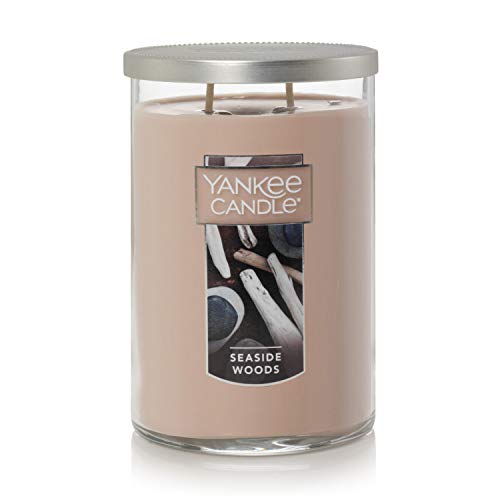 Yankee Candle Seaside Woods - Driftwood & Citrus Aroma, Long-Lasting 75+ Hours - 22oz Tumbler