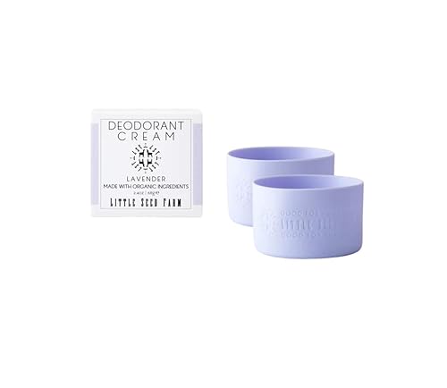 Little Seed Farm Natural Deodorant Cream - Lavender, Aluminum & Baking Soda Free - 2.4 oz