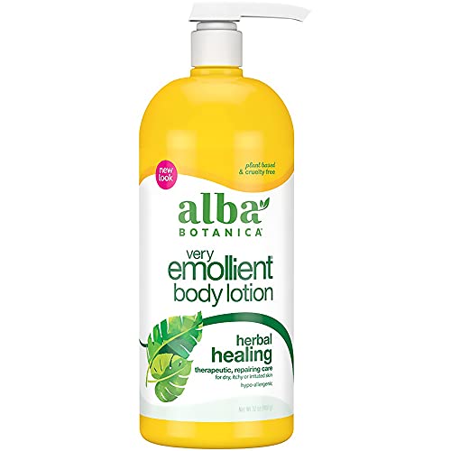 Alba Botanica Body Lotion - Herbal Healing, Plant-Based, Hypoallergenic - 32 oz