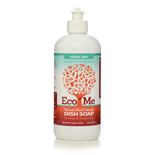 EcoMe Dish Soap - Herbal Mint, Non-Drying Formula, Greenseal Certified - 16 oz