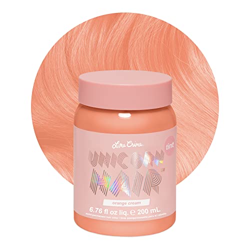 Lime Crime Unicorn Hair Tint - Pastel Orange Color, Vegan & Cruelty-Free, Moisturizes - 8oz