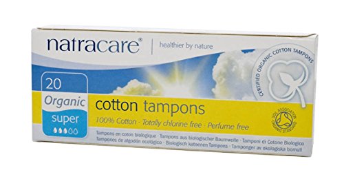 Natracare Tampons Super - 100% Cotton, Perfume & Chlorine Free, Biodegradable - 120 Count