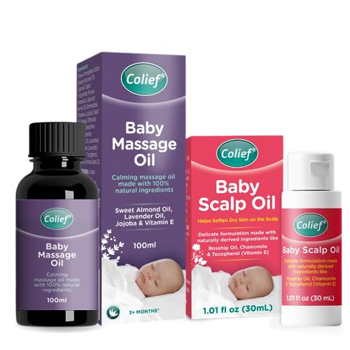 Colief Baby Massage Oil - Nourishing & Soothing for Scalp & Body, 100% Natural Ingredients - 100ml