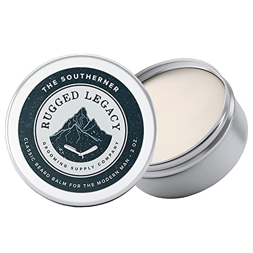 Rugged Legacy Beard Balm - Softens & Tames Facial Hair with Natural Oils, Light Hold - 2oz