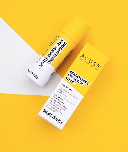 Acure Eye Serum Stick - Brightening, Antioxidant-Rich Oils, Home Compostable - 0.28 oz