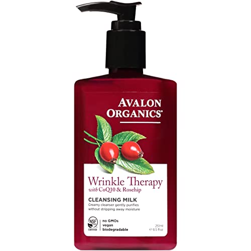 Avalon Organics Facial Cleanser - Moisturizes & Reduces Signs of Aging, 8.5oz CoQ10 & Rosehip