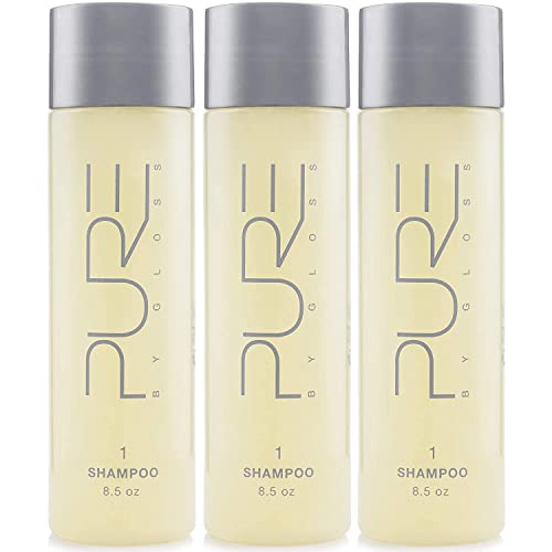 Pure By Gloss Shampoo - Moisturizing & Softening, Cruelty Free - Fresh Lemon Scent - 8.5oz, 3 Pack