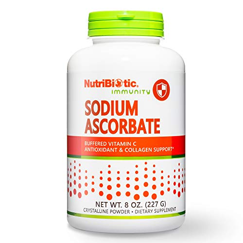 NutriBiotic Sodium Ascorbate Vitamin C Powder - Immune Support, Vegan, Non-Acidic - 8 Oz