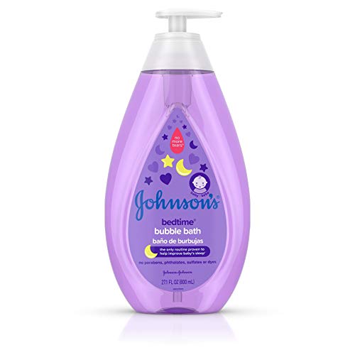 Johnson's Bedtime Baby Bubble Bath - Soothing NaturalCalm Aroma, Hypoallergenic, 27.1 fl oz