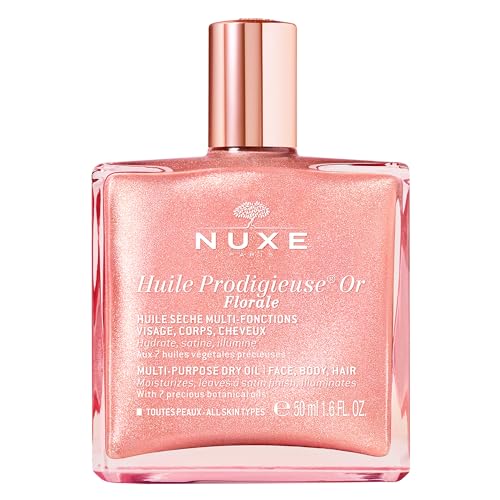 NUXE Huile Prodigieuse Body Oil - Deep Hydration & Rose Gold Glow, Natural Ingredients - 1.6 fl. oz.