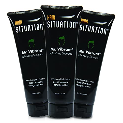 Hair Situation Mr. Vibrant Volume Shampoo - Enhances Thickness, Biotin & Vitamin Enriched - 3 Pack