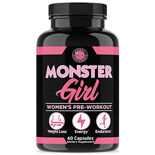 Angry Supplements Monster Girl Pre-Workout - Boosts Energy, Aids Weight Loss, 1-Bottle