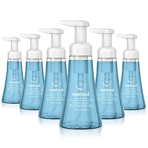 Method Foaming Hand Soap - Plant-Based Clean, Biodegradable, Sea Minerals Scent - 6 Pack