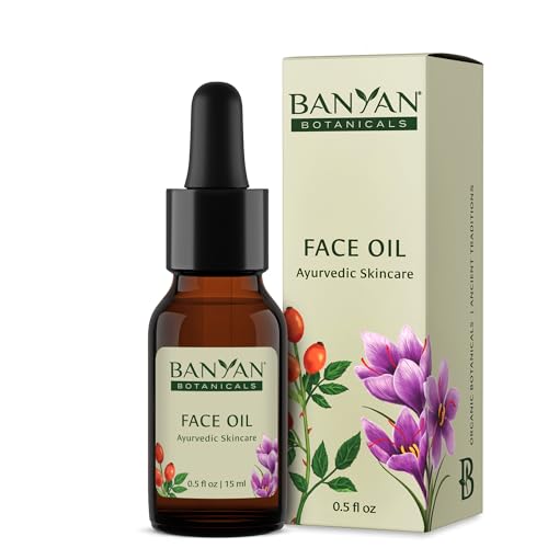 Banyan Botanicals Face Oil - Nourishing with Rosehip & Jojoba, Non-GMO, Cruelty Free - 0.5 oz