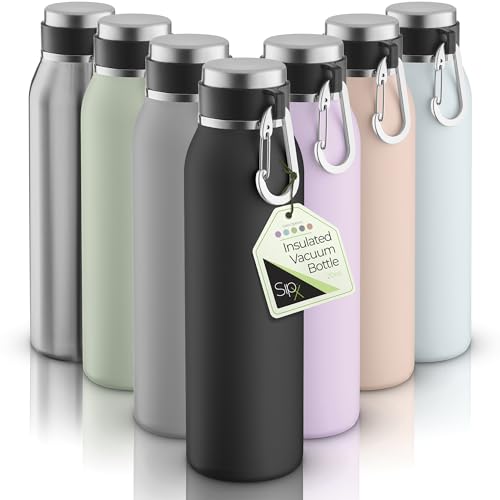 SipX Triple-Insulated Stainless Steel Water Bottle - Keeps Cold 24H, BPA-Free, 20oz