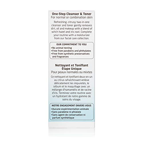 Weleda One-Step Face Cleanser & Toner - Deep Cleansing, Dermatologically Tested - 3.4oz