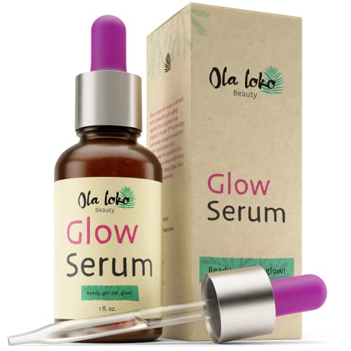 Éclat Glow Face Serum - Brightens Skin, Hydrates with Vitamin C & Hyaluronic Acid - 1oz