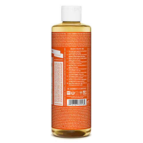 Dr. Bronner's Pure-Castile Liquid Soap - Organic Oils, 18-in-1 Uses, Vegan - Tea Tree, 16oz