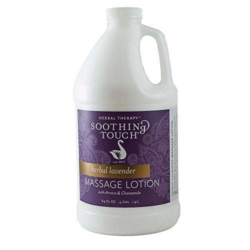 Soothing Touch Herbal Lavender Lotion - Moisturizes & Repairs, Calming Extracts - Half Gallon