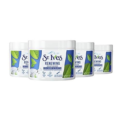 St. Ives Moisturizer - Hydrating Collagen & Elastin Cream, Paraben-Free, 10oz, 4 Pack