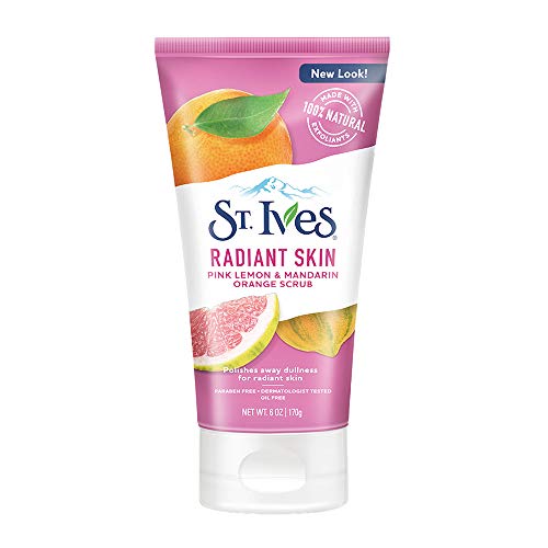 St. Ives Radiant Skin Face Scrub - Brightens Dull Skin, 100% Natural Exfoliants - 6 oz